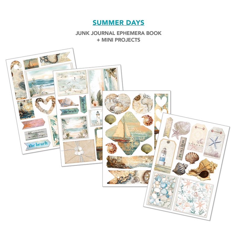 Ciao Bella - Summer Days - A4 Junk Journal & Ephemera Book