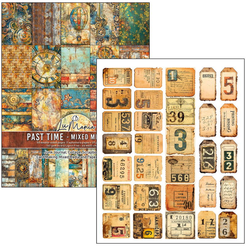 Ciao Bella - Past Time - A4 Maxi Mixed Media Book