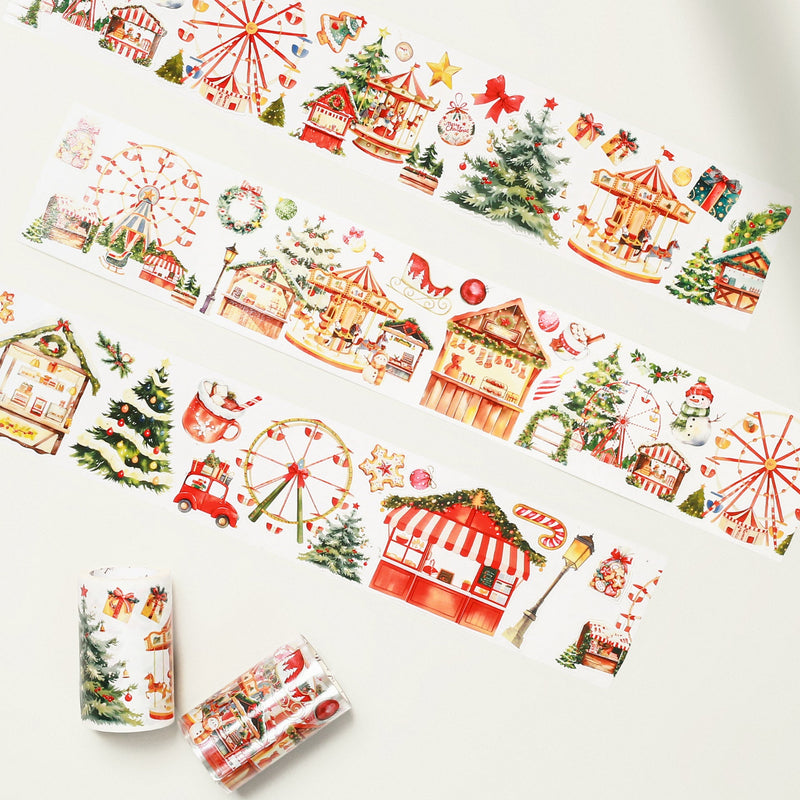 The Washi Tape Shop - Pre-cut Christmas Market Wide Washi/PET Tape