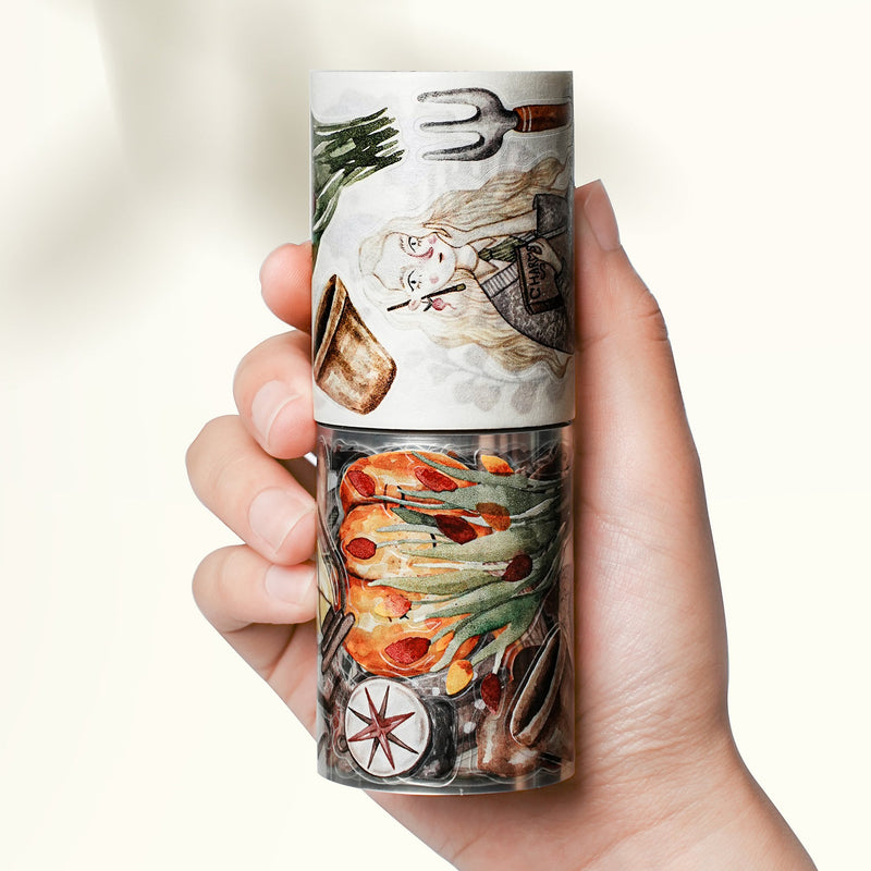The Washi Tape Shop - Pre-cut Autumn Enchantment Wide Washi/PET Tape