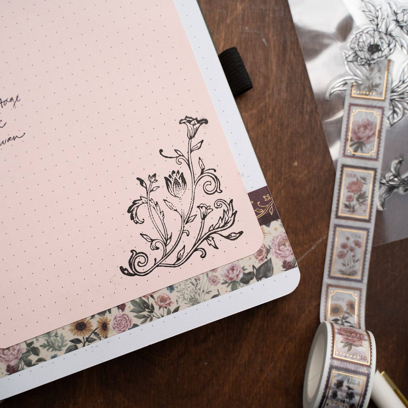 Archer and Olive - Antique Floral Acrylic Stamps