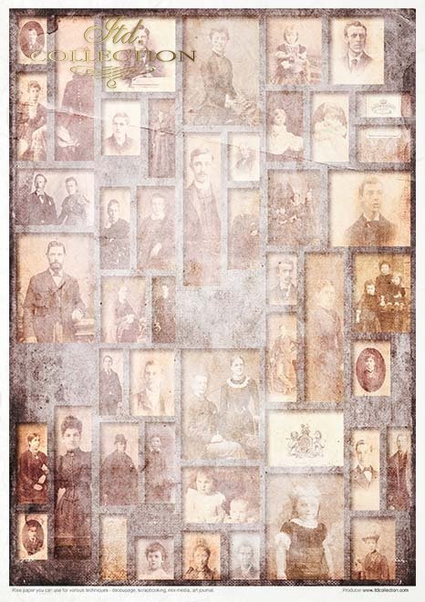 ITD Collection - Old Diary Ephemeral Moments - Rice Paper Set