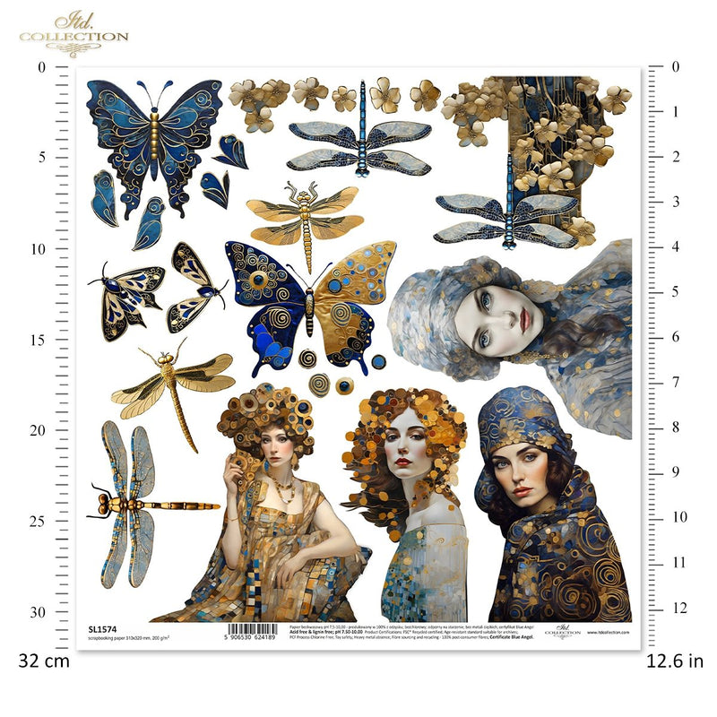 ITD Collection - SL1574 Scrapbooking Single Sheet