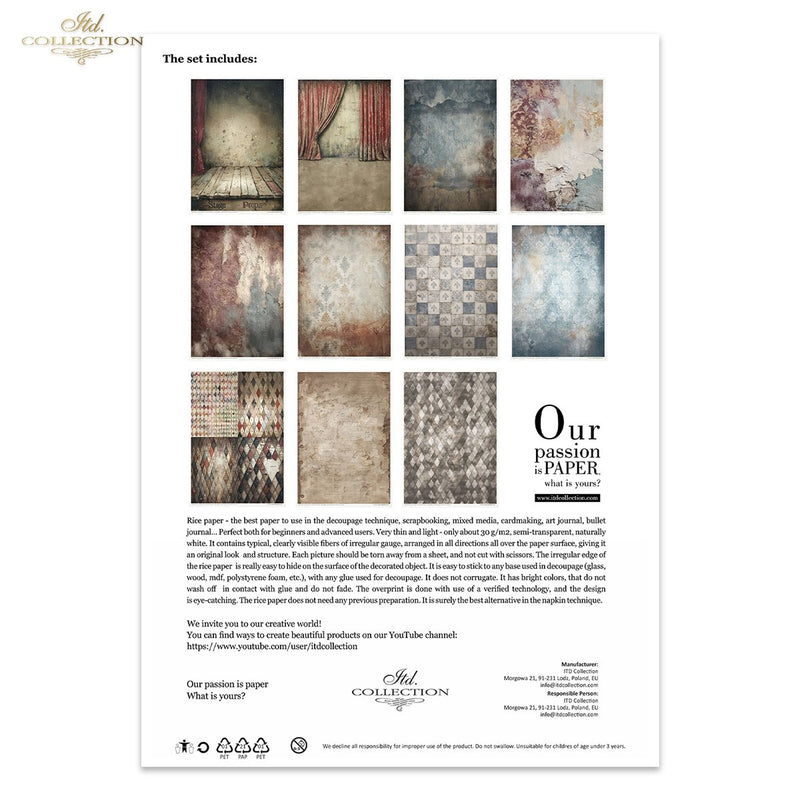 ITD Collection - Carnival - When the Curtain Falls - Rice Paper Set