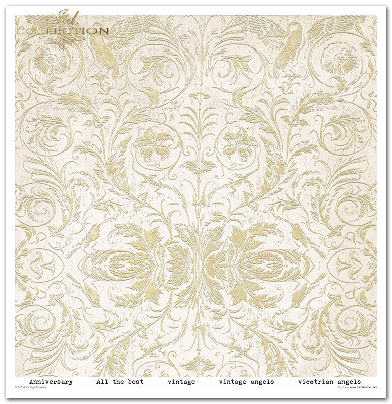 ITD Collection - Vintage Tapestry Scrapbooking Papers