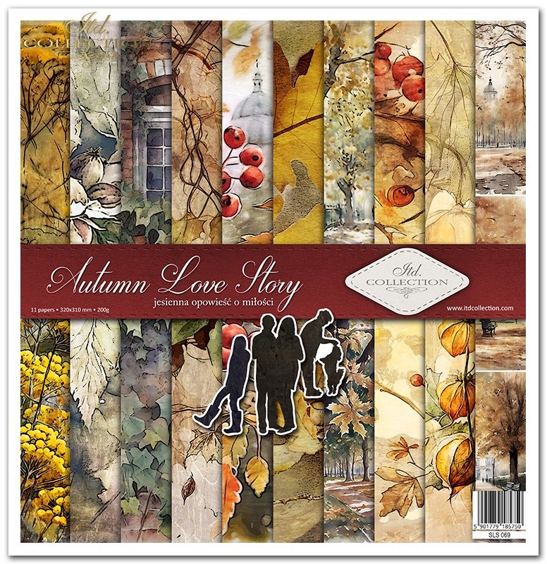 ITD Collection - Autumn Love Story Scrapbooking Papers