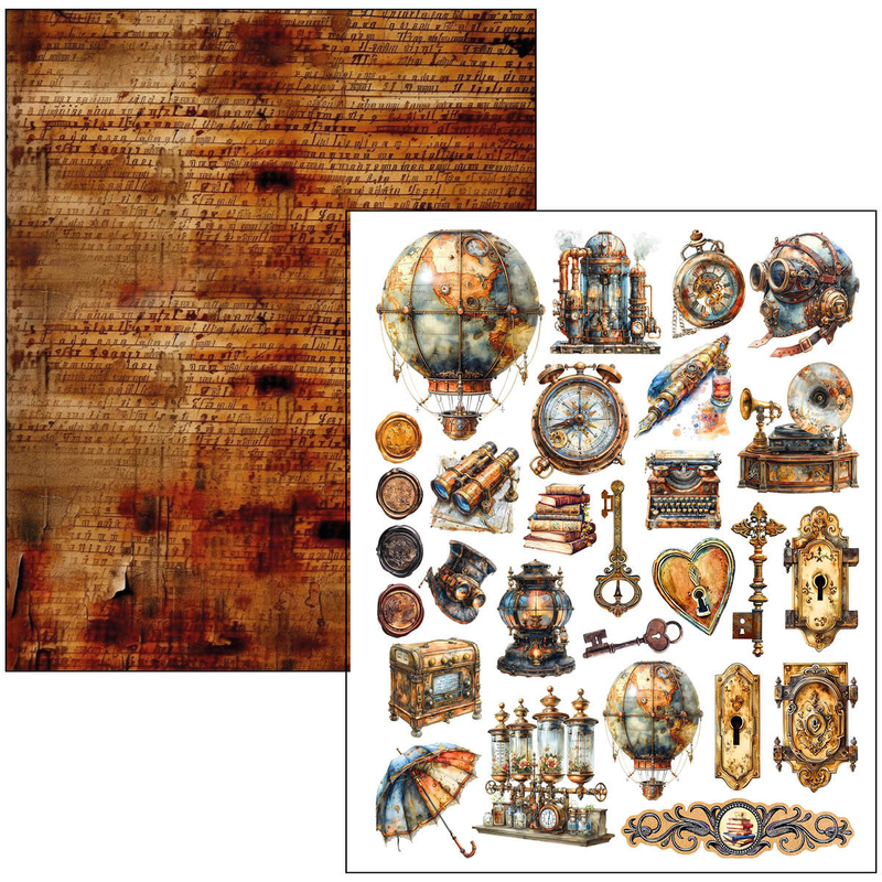 Ciao Bella - Past Time - A4 Maxi Mixed Media Book