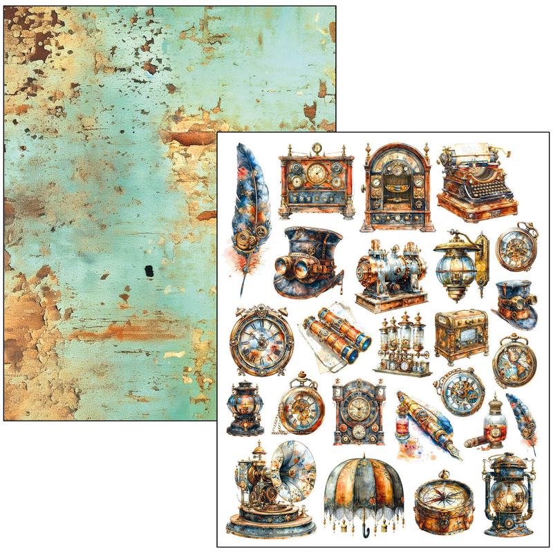 Ciao Bella - Past Time - A4 Maxi Mixed Media Book