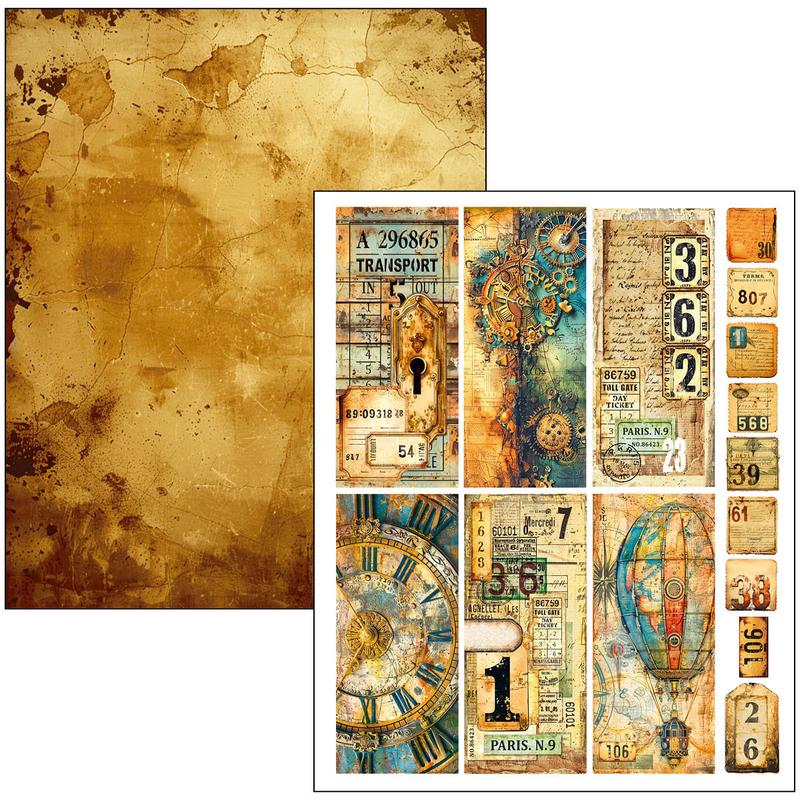Ciao Bella - Past Time - A4 Maxi Mixed Media Book