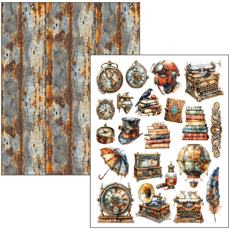 Ciao Bella - Past Time - A4 Maxi Mixed Media Book