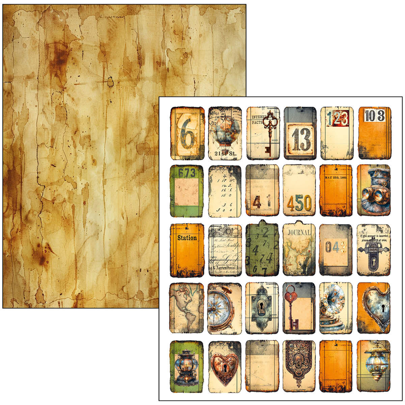 Ciao Bella - Past Time - A4 Maxi Mixed Media Book