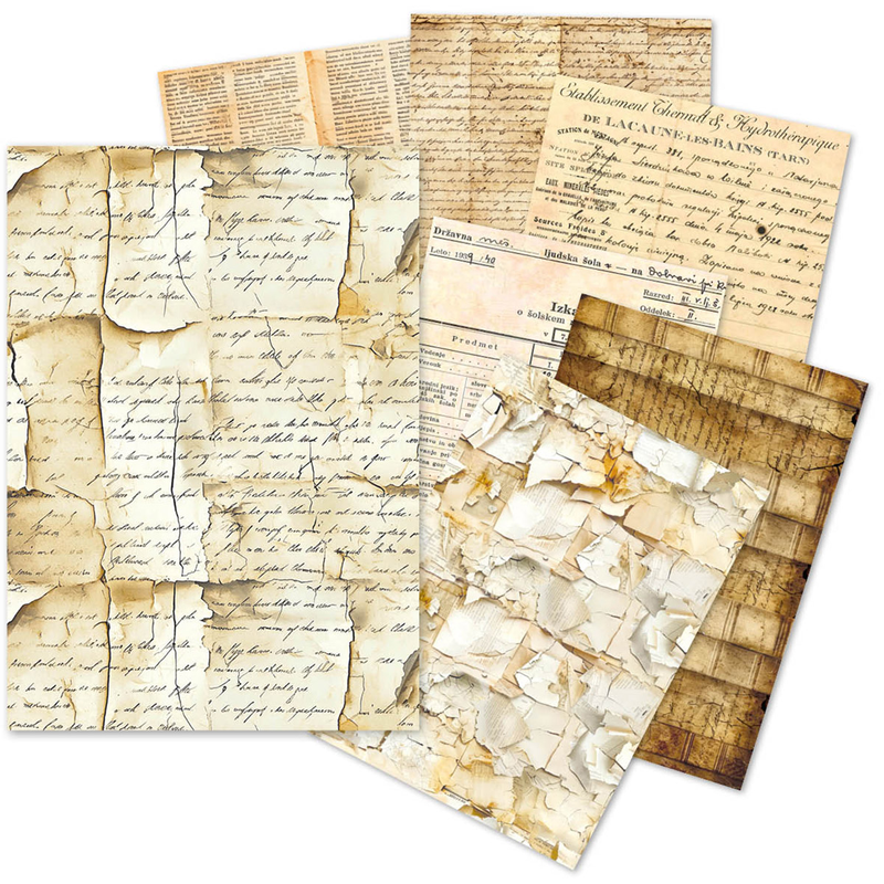 Ciao Bella - Vintage Manuscript - A5 Tissue Paper Set