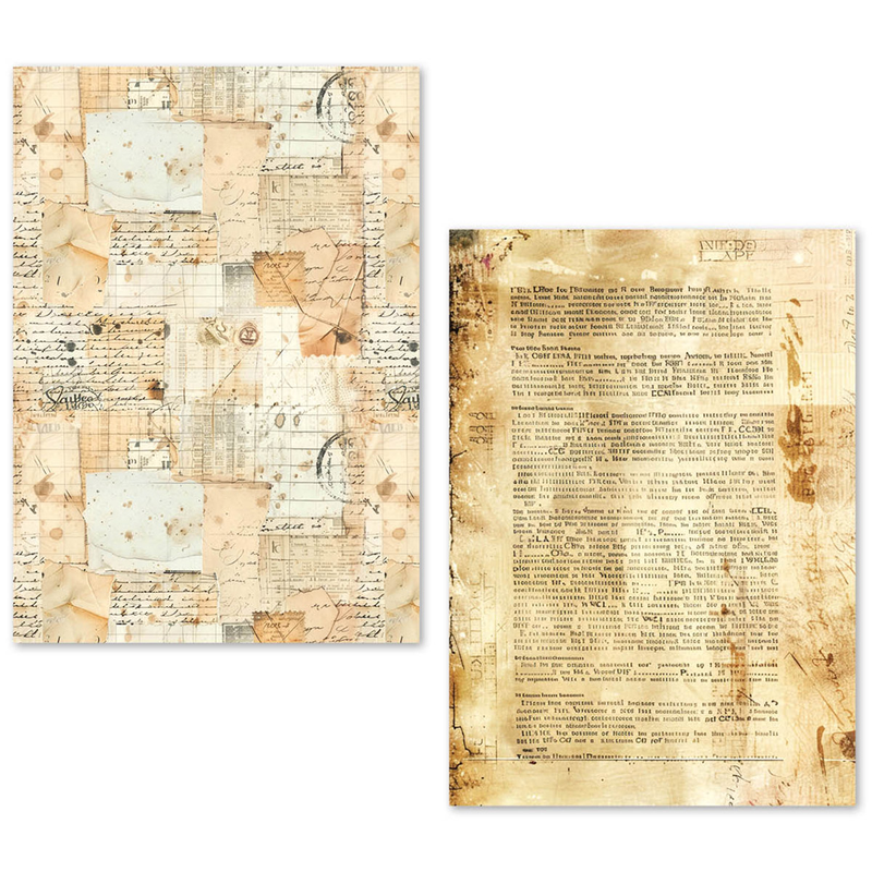 Ciao Bella - Vintage Manuscript - A5 Tissue Paper Set