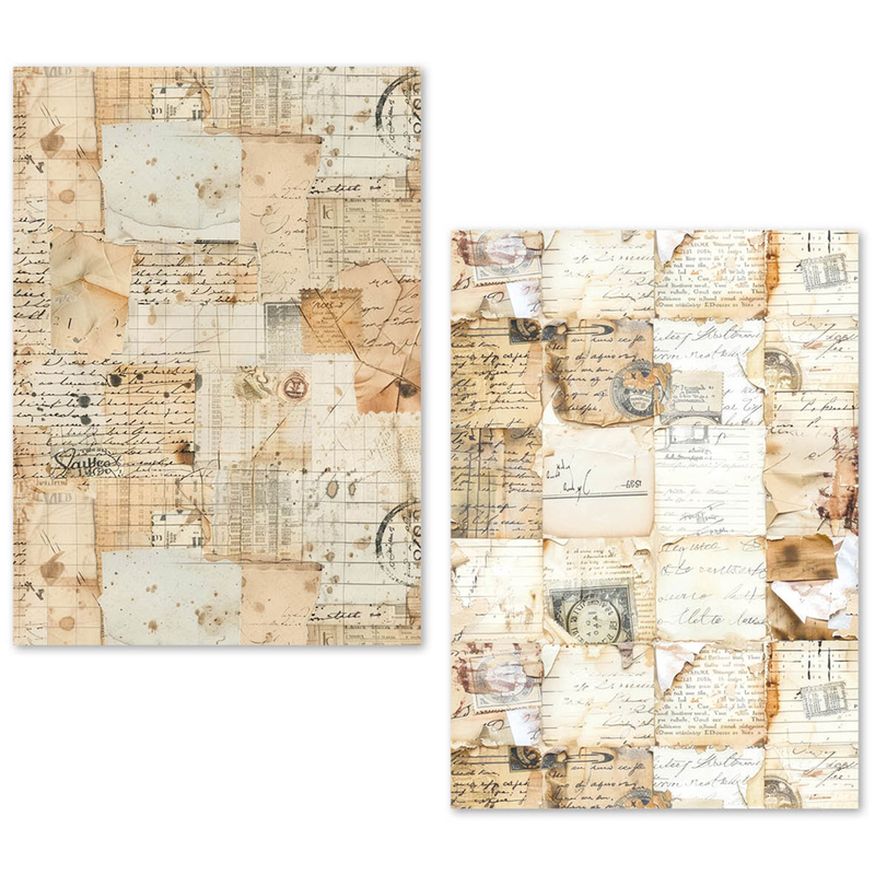 Ciao Bella - Vintage Manuscript - A5 Tissue Paper Set