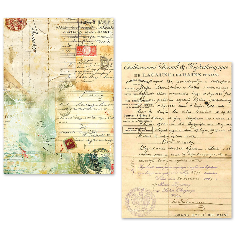 Ciao Bella - Vintage Manuscript - A5 Tissue Paper Set