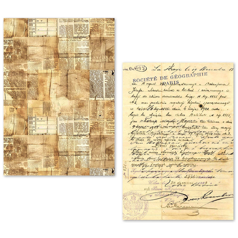 Ciao Bella - Vintage Manuscript - A5 Tissue Paper Set