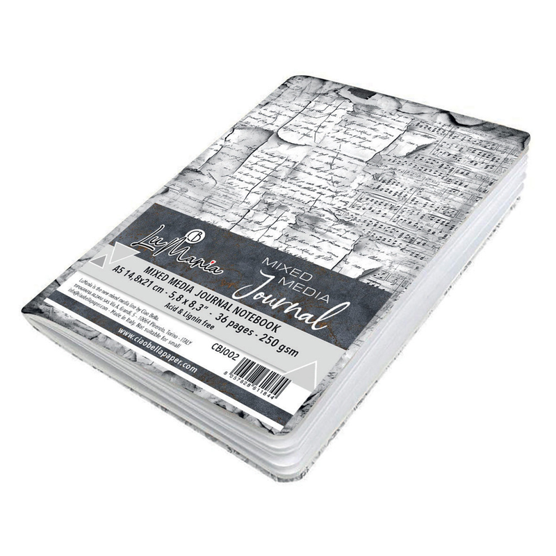 Ciao Bella - Mixed Media Journal - Notebook A5