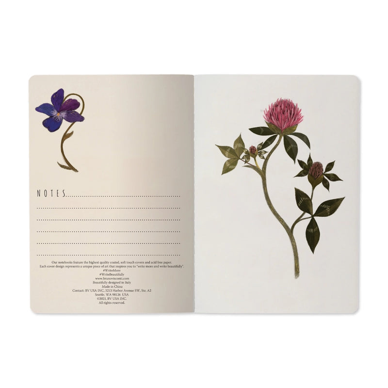 BV by Bruno Visconti - Symmetrical Flora Notebook