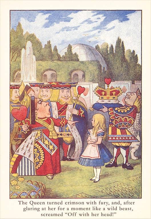 Found Image Press - Postcard - Alice in Wonderland - Queen of Hearts