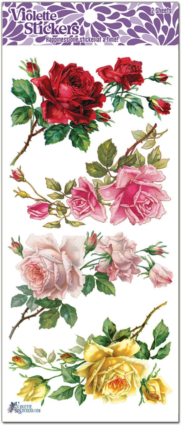 Violette Stickers - Rose Corners Stickers
