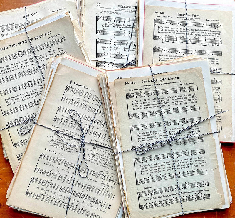 Moonbeam Mercantile - Vintage Hymnal Music