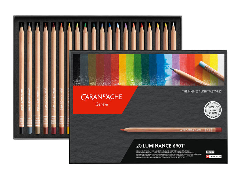 Caran d'Ache - Set of 20 Colored Pencils LUMINANCE™