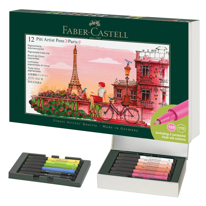 Faber-Castell - Pitt Artist Pen Limited Edition City Gift Set - Paris