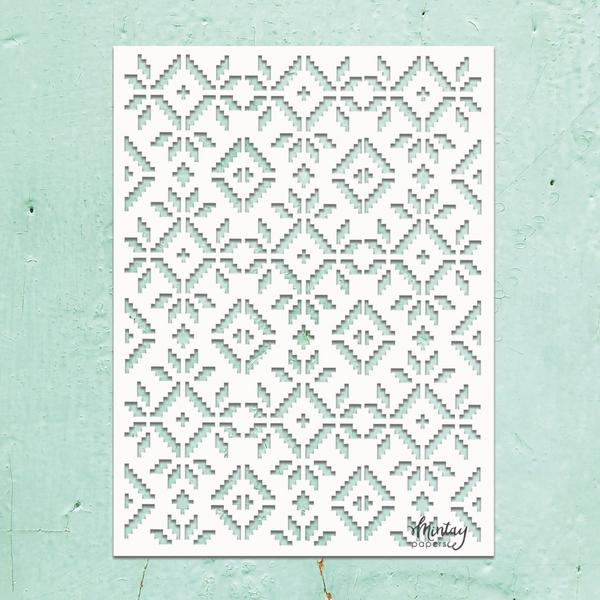 Mintay Papers - Kreativa - 6 x 8 Stencil - Winter