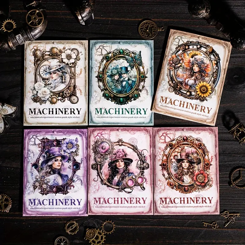 Retro Steampunk Style Stickers