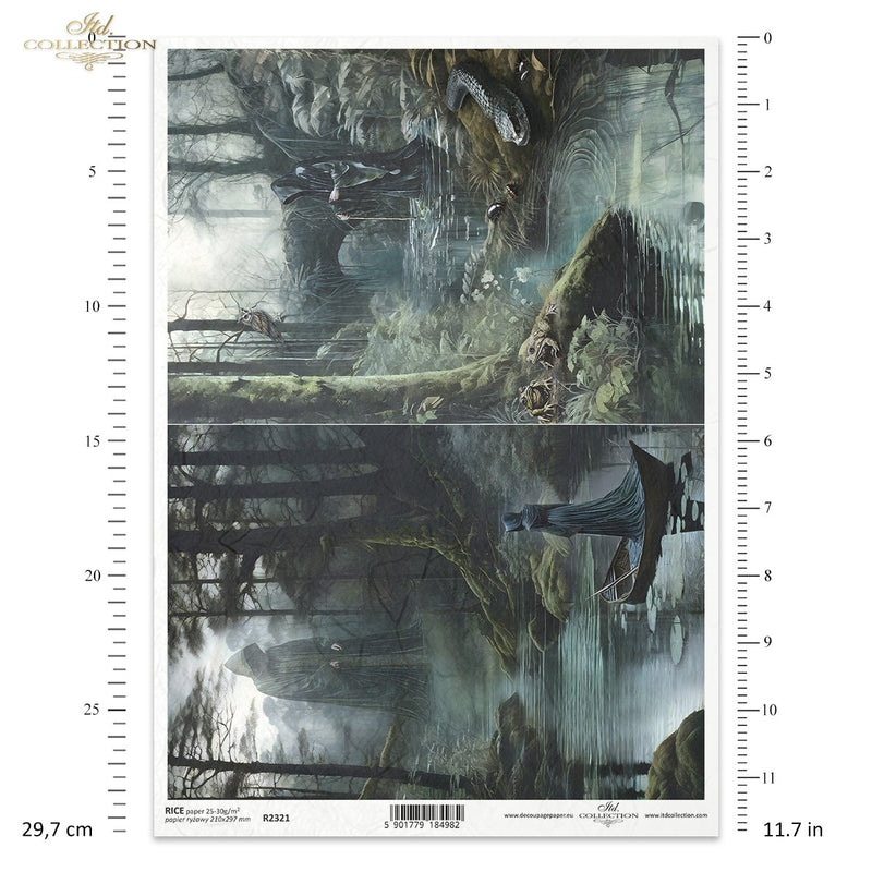 ITD Collection - Dark Lake - Rice Paper