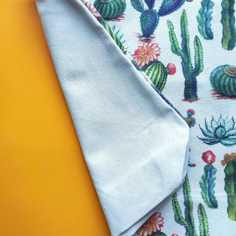 BV by Bruno Visconti - Tote Bag Canvas -Green Cactus