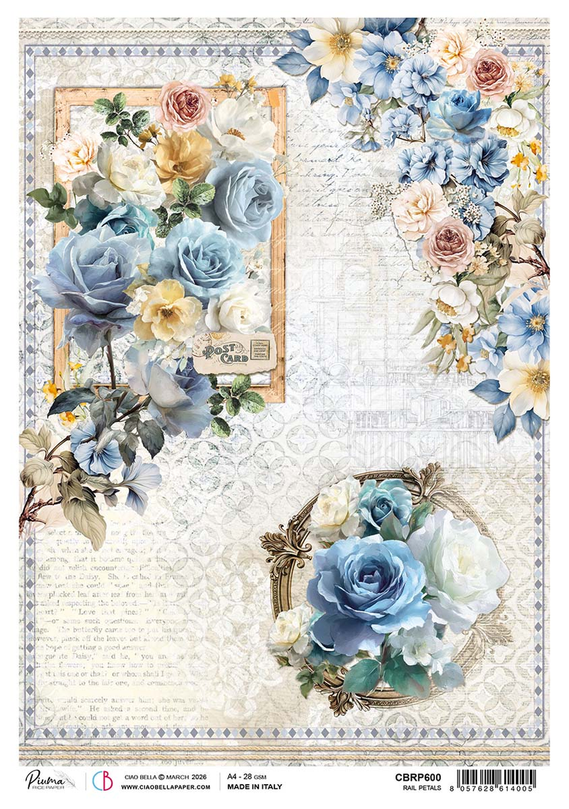 Ciao Bella - Eastern Journey - Rice Paper - A4 Rail Petals