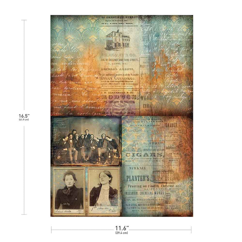 Prima Marketing - Finnabair Collection -  A3 Decoupage Fiber Paper – Chestnut Street