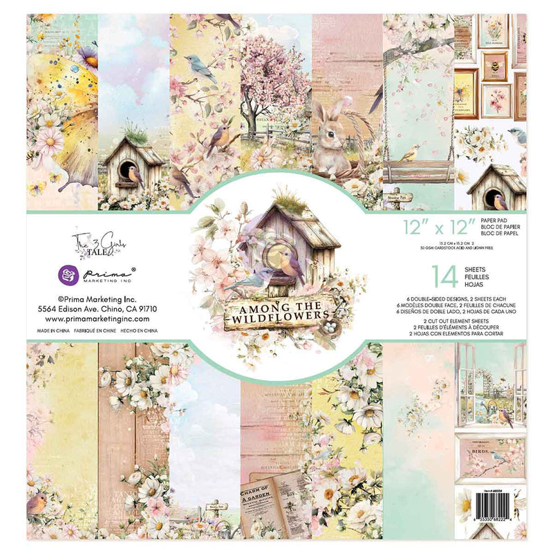 Prima Marketing - Among the Wildflowers - 12×12 Paper Pad
