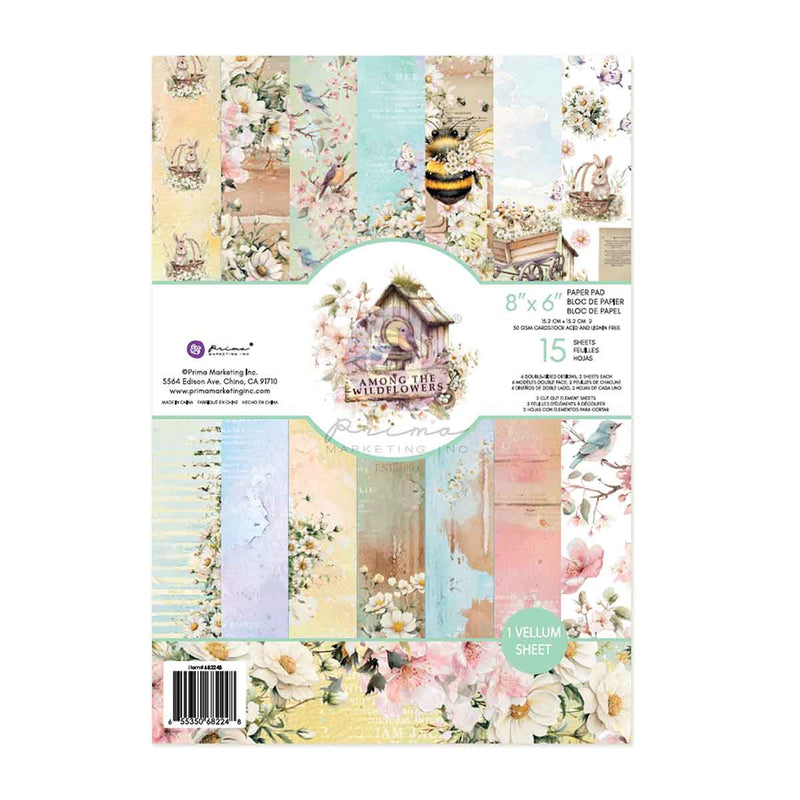 Prima Marketing - Among the Wildflowers - 6×8 Paper Pad