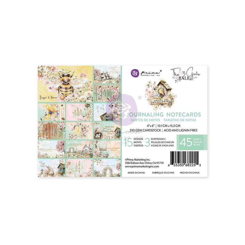 Prima Marketing - Among the Wildflowers - 4×6 Journaling Cards