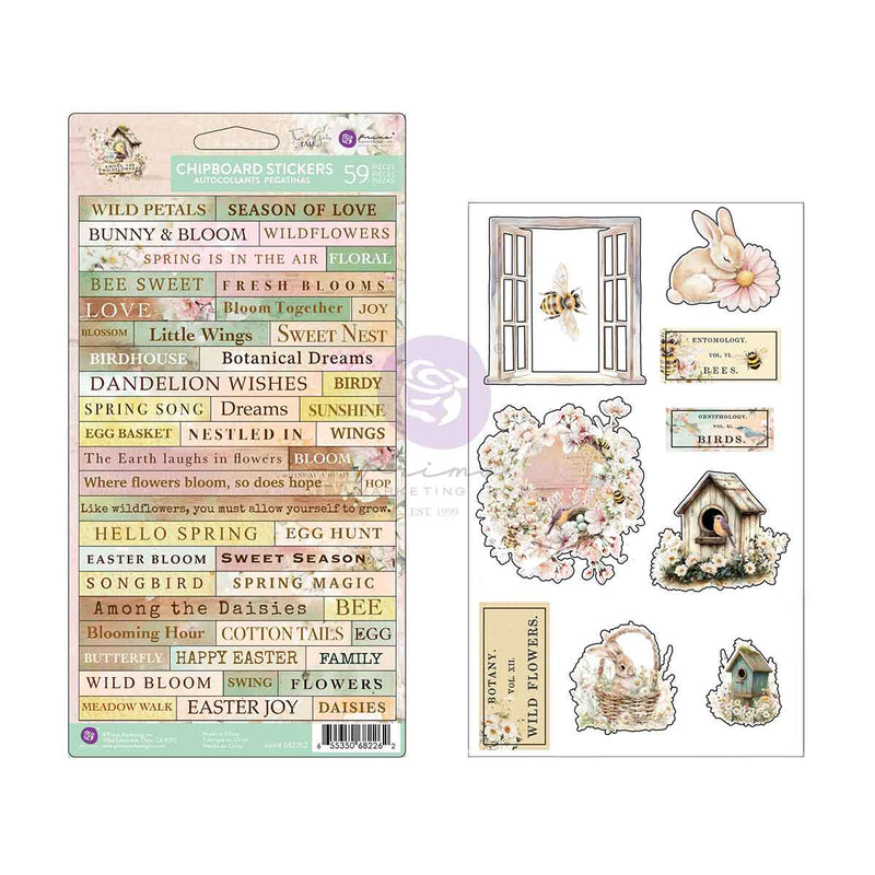 Prima Marketing - Among the Wildflowers - Chipboard Stickers