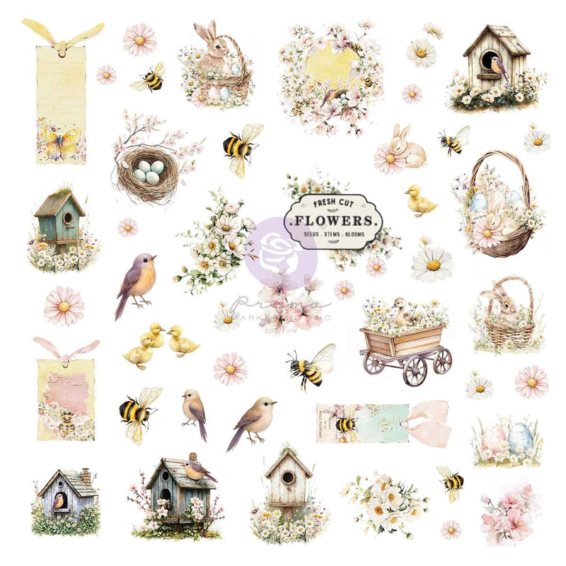 Prima Marketing - Among the Wildflowers - Ephemera – Spring Bits