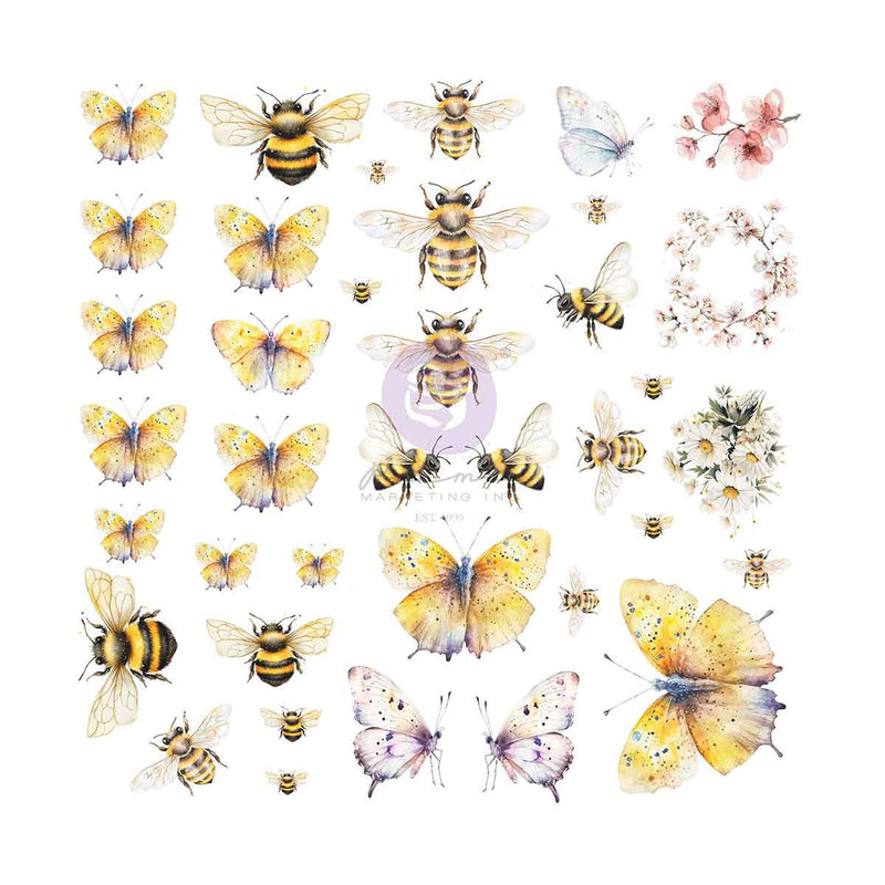 Prima Marketing - Among the Wildflowers - Vellum Ephemera – Spring Wings