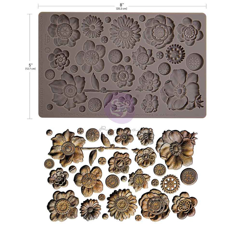 Prima Marketing - Finnabair Collection - Moulds - Rusty Flowers
