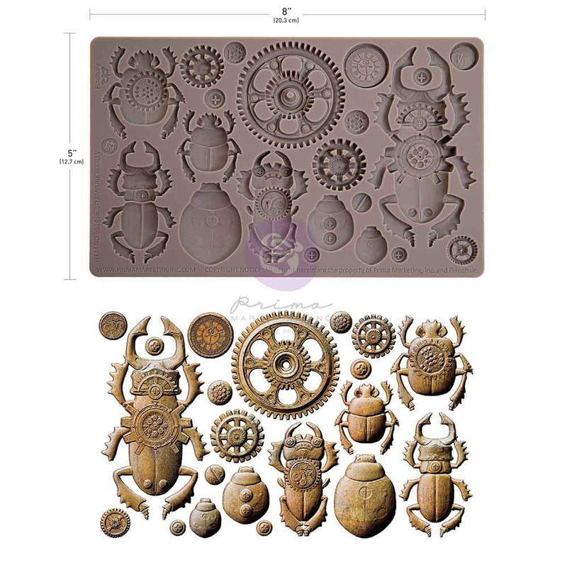 Prima Marketing - Finnabair Collection - Moulds - Steampunk Beetles