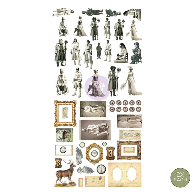 Prima Marketing - Finnabair - Ephemera – Steam and Frost