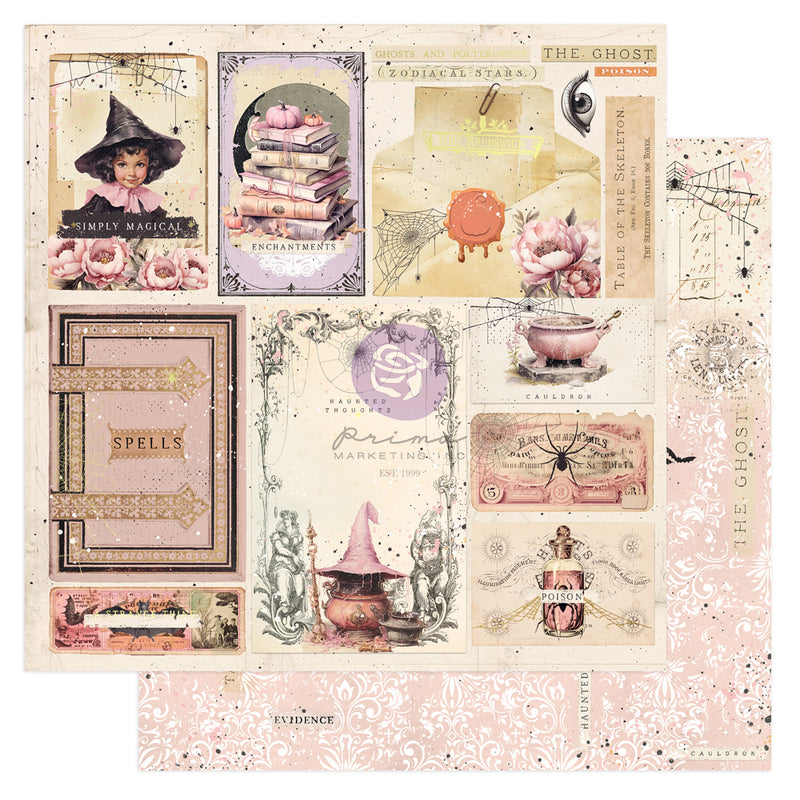 Prima - Magic Spell Collection - 12 x 12 Double Sided Paper - Strange Things