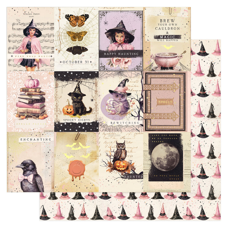 Prima - Magic Spell Collection - 12 x 12 Double Sided Paper - Enchantments