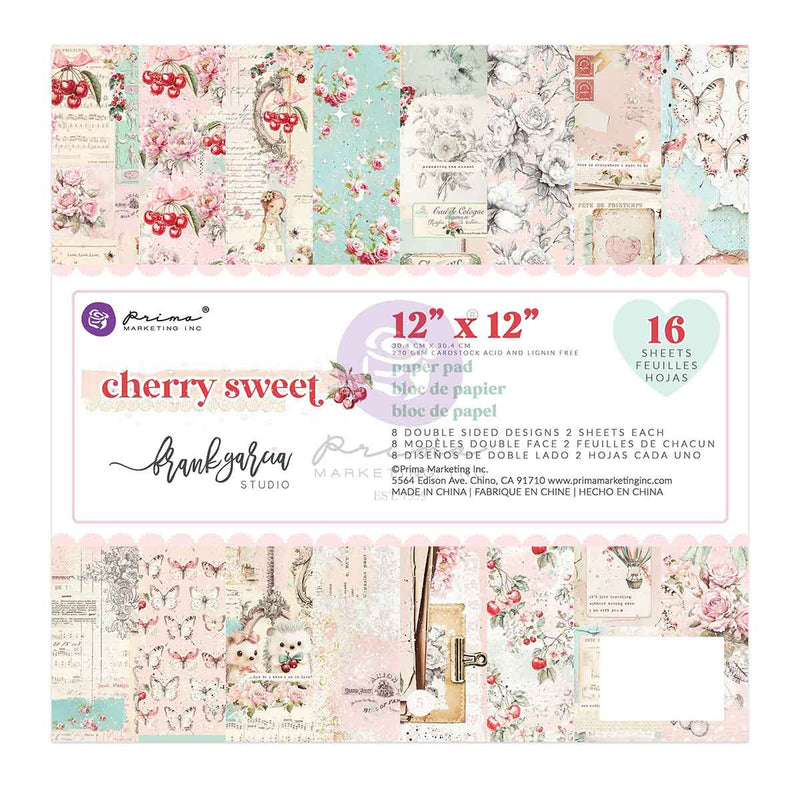 Prima Marketing - Cherry Sweet Collection - 12×12 Paper Pad