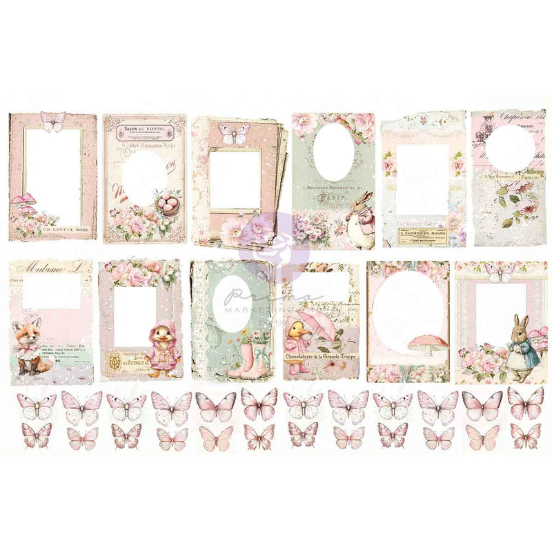 Prima Marketing - Sweet Spring - Ephemera – Butterflies & Frames