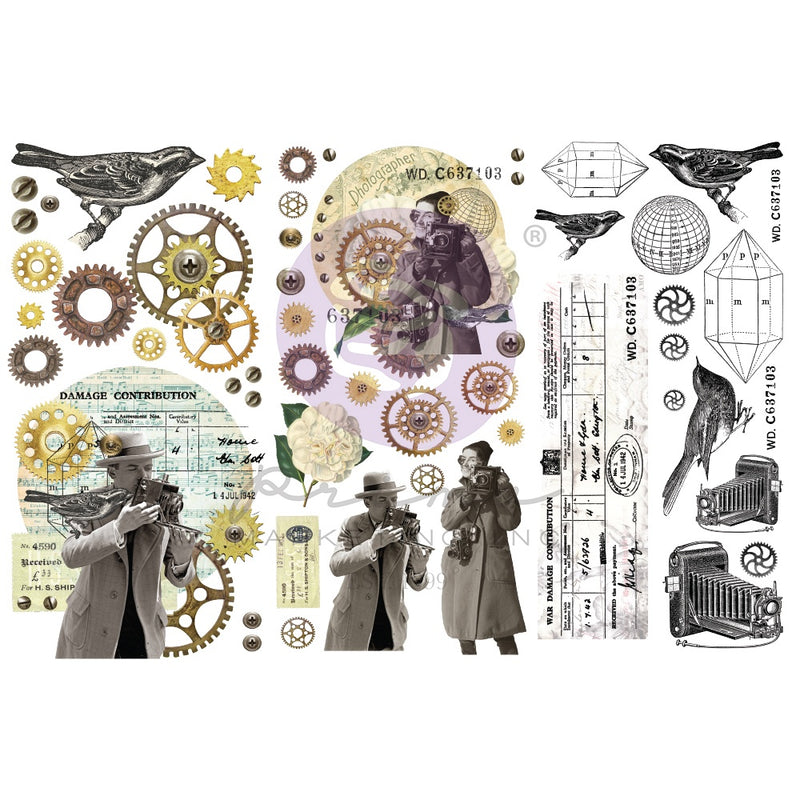 Prima Marketing - Finnabair Collection - Mini Transfers 6"X12" 3/Sheets - Photo Passion