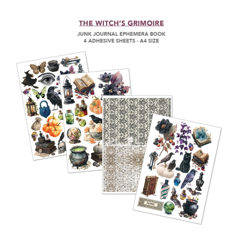 Ciao Bella - The Witch's Grimoire - A4 Junk Journal & Ephemera Book
