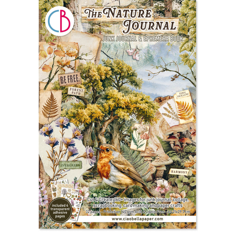 Ciao Bella - The Nature Journal - A4 Junk Journal & Ephemera Book