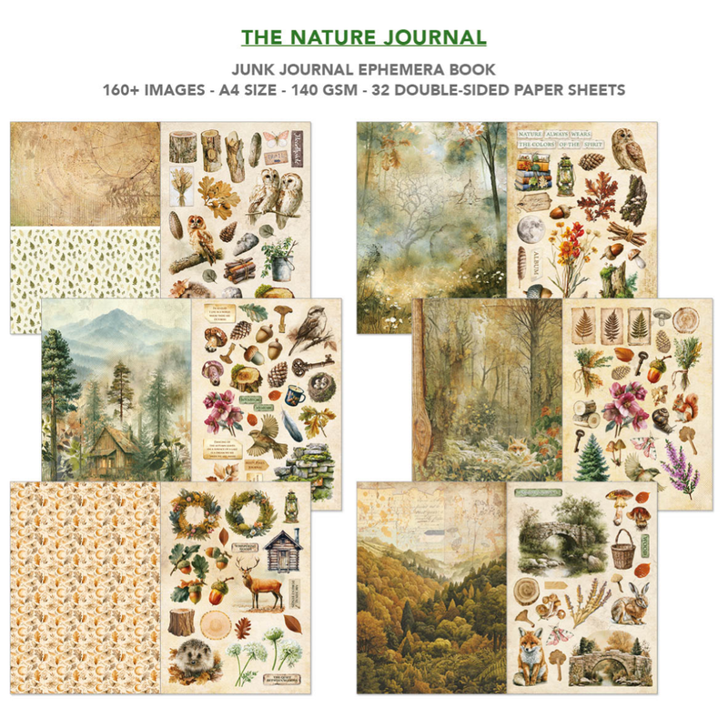 Ciao Bella - The Nature Journal - A4 Junk Journal & Ephemera Book